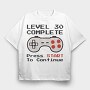 Retro Gamepad Lvl 30 Complete, Tricou Oversize Barbati (Unisex)
