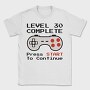 Retro Gamepad Lvl 30 Complete, Tricou Barbati (Unisex)