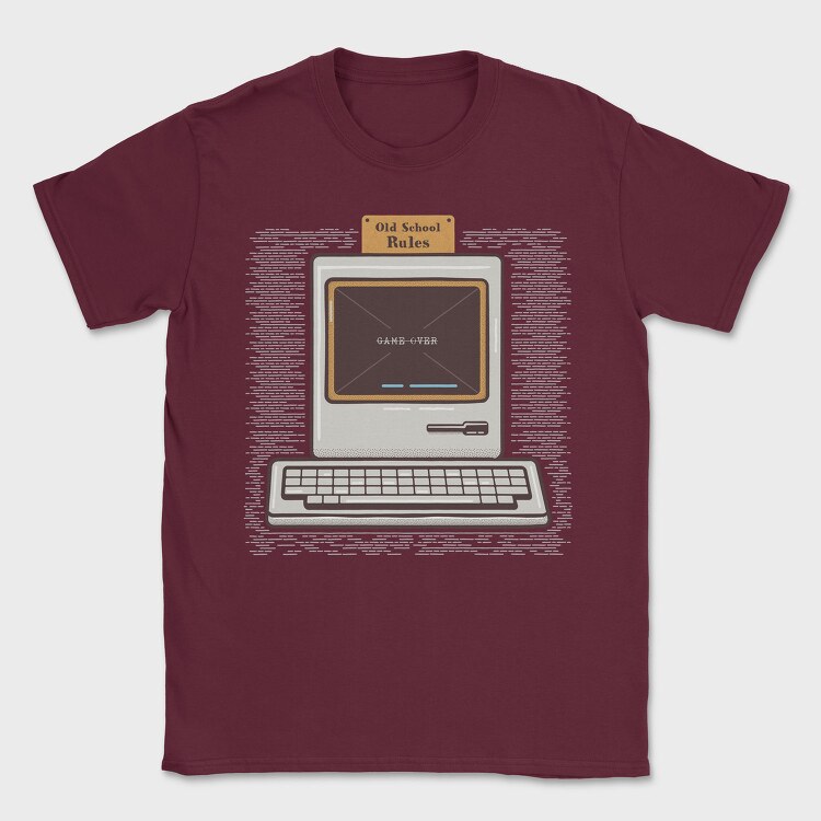 Old Pc, Tricou Barbati (Unisex)