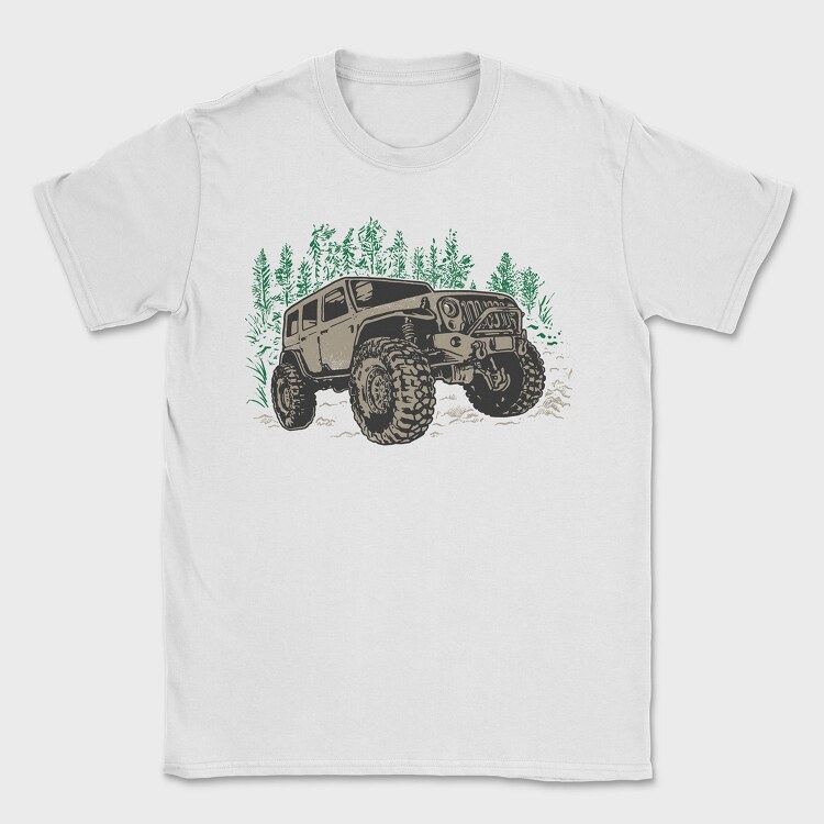 Offroad Jeep, Tricou Barbati (Unisex)
