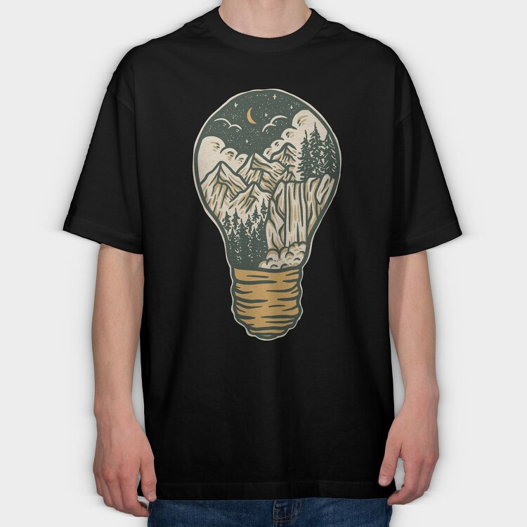 Night Lamp, Tricou Oversize Barbati (Unisex)
