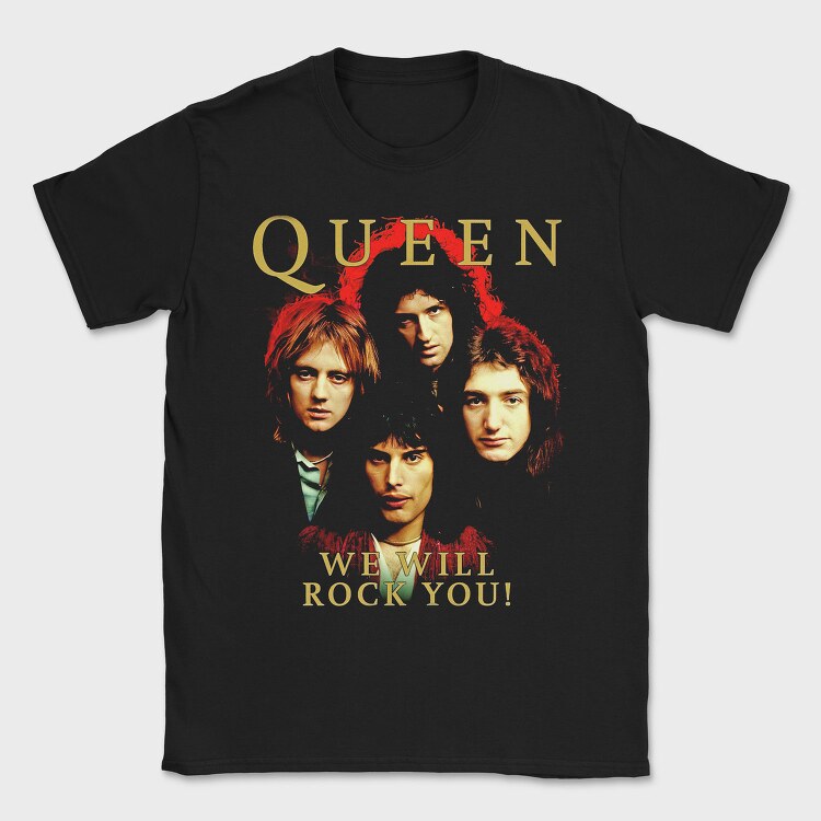 Queen, Tricou Barbati (Unisex)
