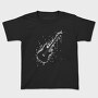 Electric Guitar Formed by Notes and Signs, Tricou Copii