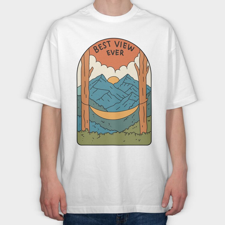 Landscape Nature 1, Tricou Oversize Barbati (Unisex)