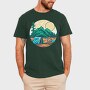 Camping Illustration 9, Tricou Barbati (Unisex)