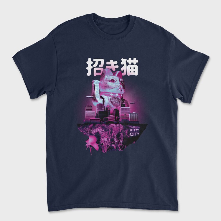 Floating Island Kittie City, Tricou Barbati (Unisex)