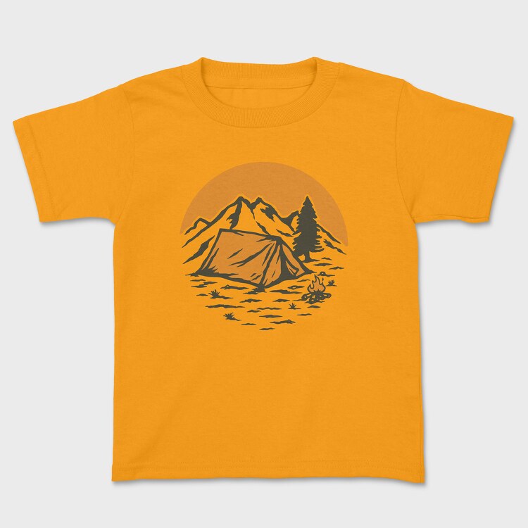 Vintage Adventure Outdoor Camping 1, Tricou Copii