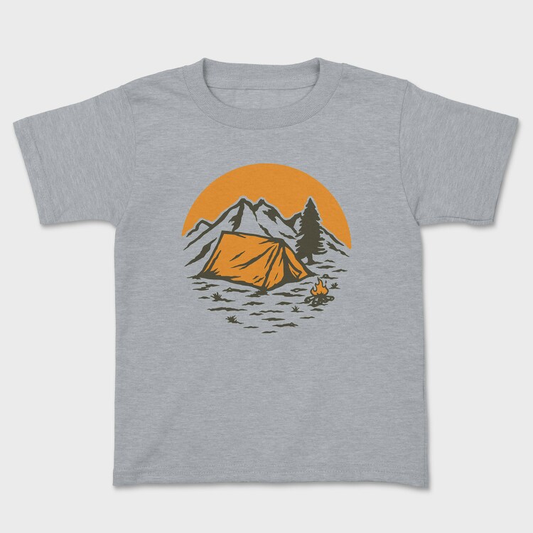 Vintage Adventure Outdoor Camping 1, Tricou Copii