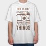 Life Is Like Photography, Tricou Oversize Barbati (Unisex)