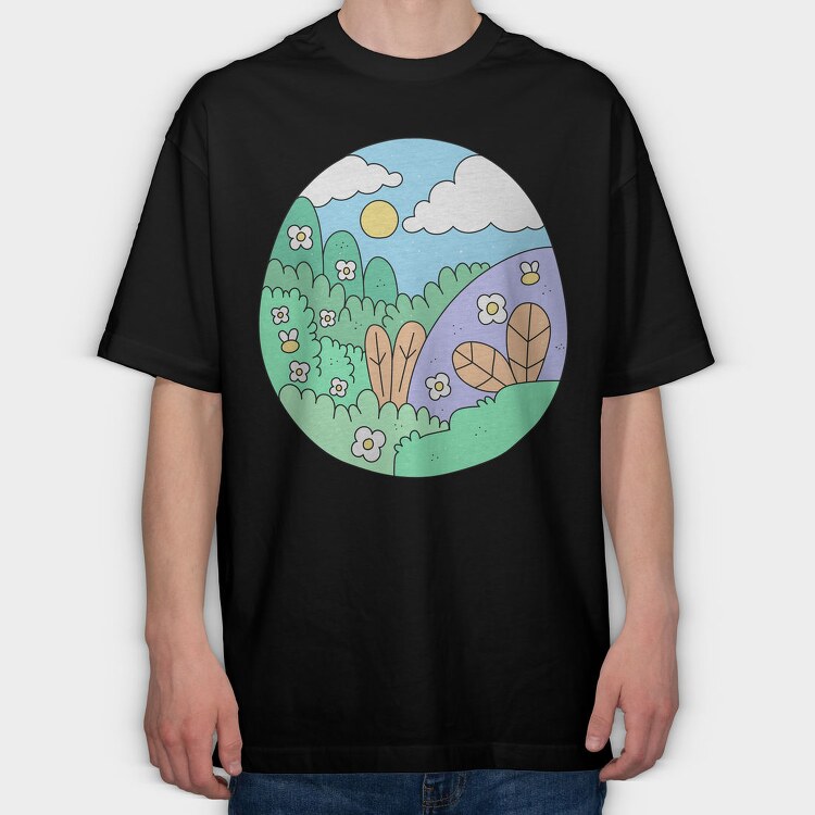 Garden 5, Tricou Oversize Barbati (Unisex)