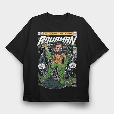 Aquaman, Tricou Oversize Barbati (Unisex)