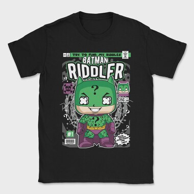 Batman Riddler, Tricou Barbati (Unisex)