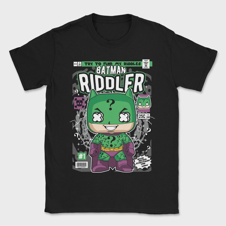 Batman Riddler, Tricou Barbati (Unisex)