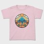 Camping Illustration, Tricou Copii