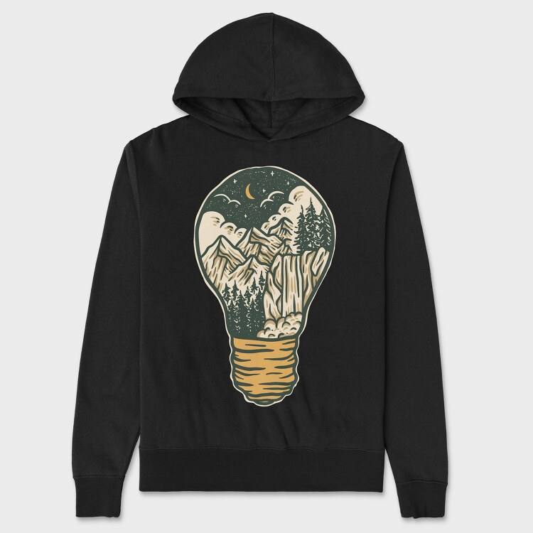 Night Lamp, Hanorac Oversize Barbati (Unisex)