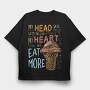 My Head Says Go to Gym, Tricou Oversize Barbati (Unisex)