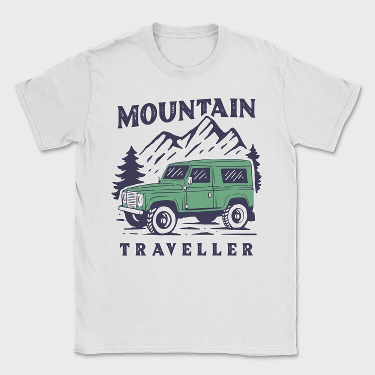 Mountain Traveller, Tricou Barbati (Unisex)