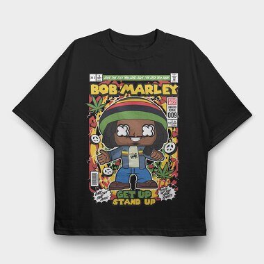 Bob Marley, Tricou Oversize Barbati (Unisex)