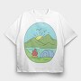 Landscape Nature 11, Tricou Oversize Barbati (Unisex)