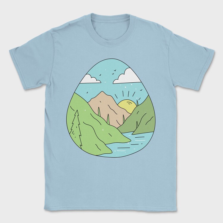 Landscape Nature 10, Tricou Barbati (Unisex)