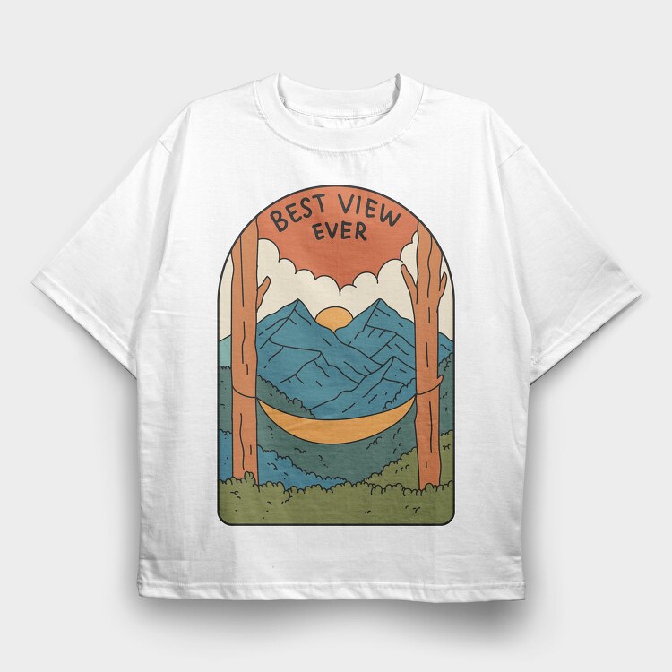 Landscape Nature 1, Tricou Oversize Barbati (Unisex)