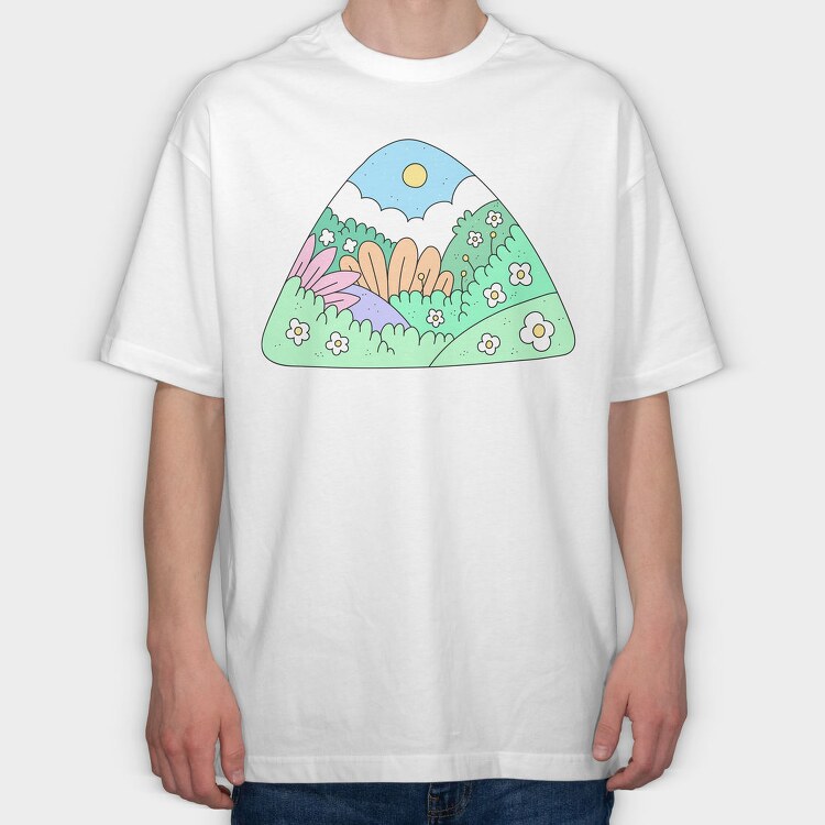 Garden 2, Tricou Oversize Barbati (Unisex)