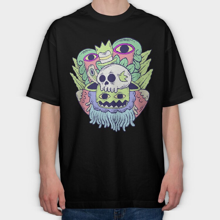 Colorful Creature 2, Tricou Oversize Barbati (Unisex)