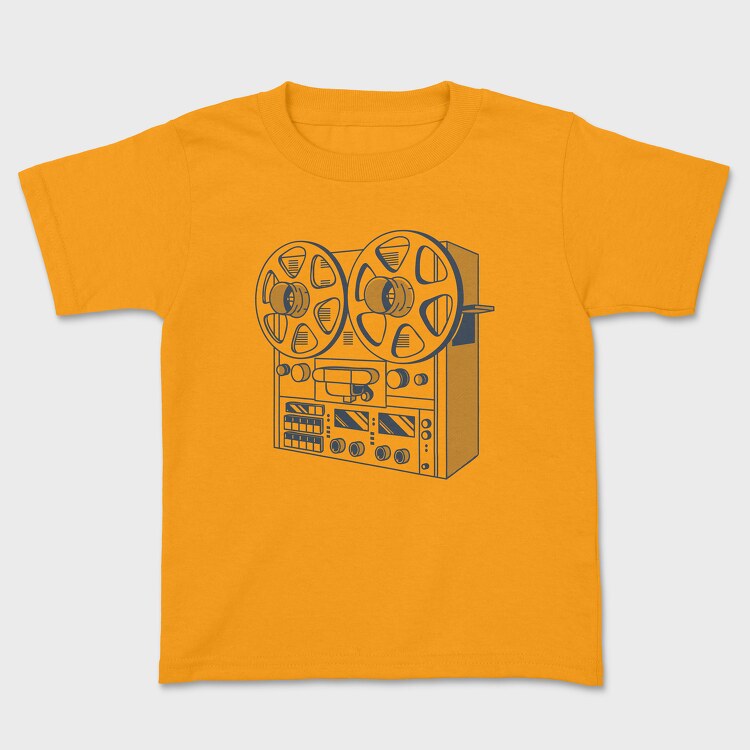 Vintage Audio Illustration 2, Tricou Copii
