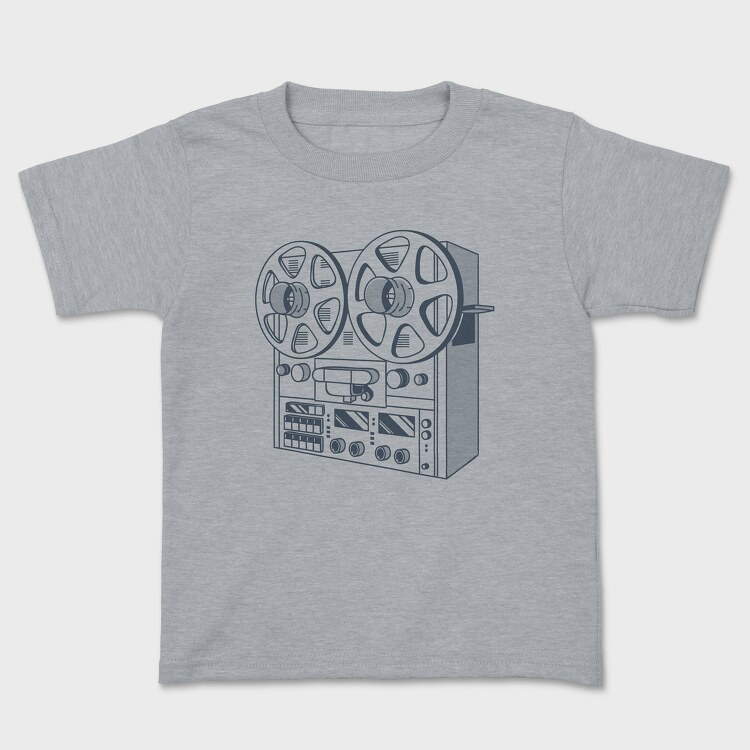 Vintage Audio Illustration 2, Tricou Copii