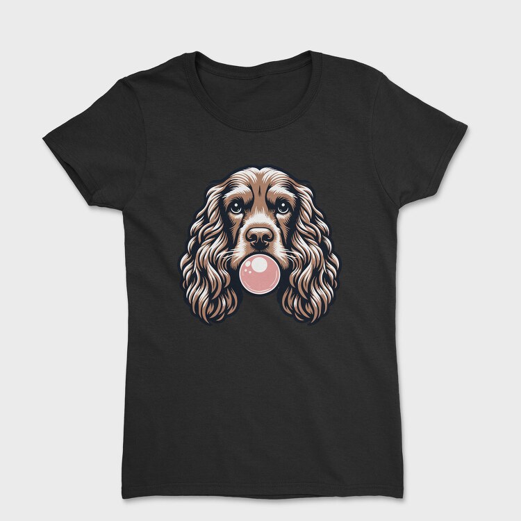 Cocker Spaniel Chewing Gum, Tricou Femei