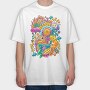 Colorful Collage, Tricou Oversize Barbati (Unisex)