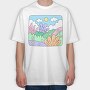 Garden 1, Tricou Oversize Barbati (Unisex)