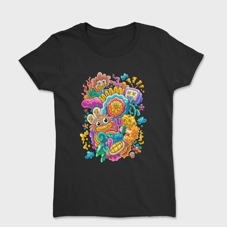 Colorful Collage, Tricou Femei