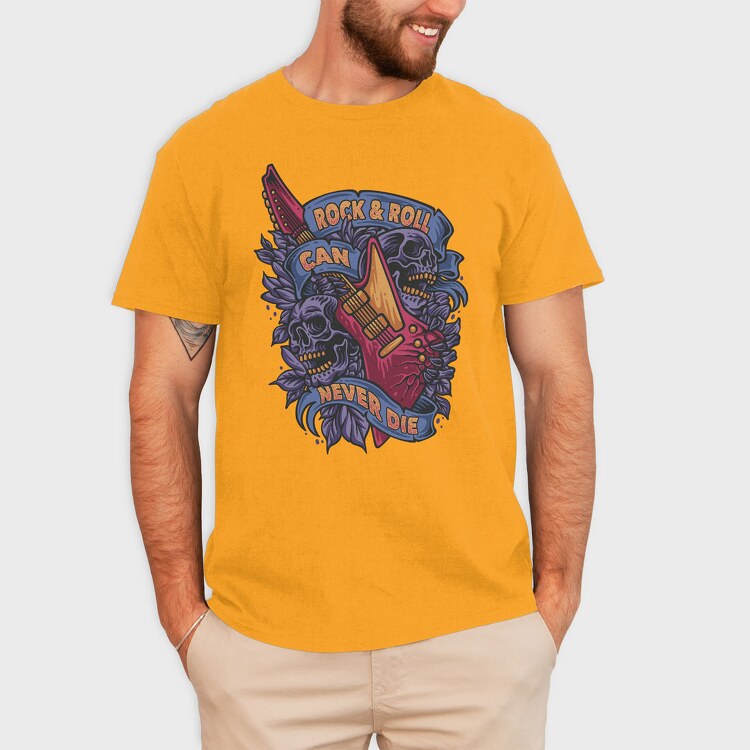 Rock and Roll Can Never Die, Tricou Barbati (Unisex)