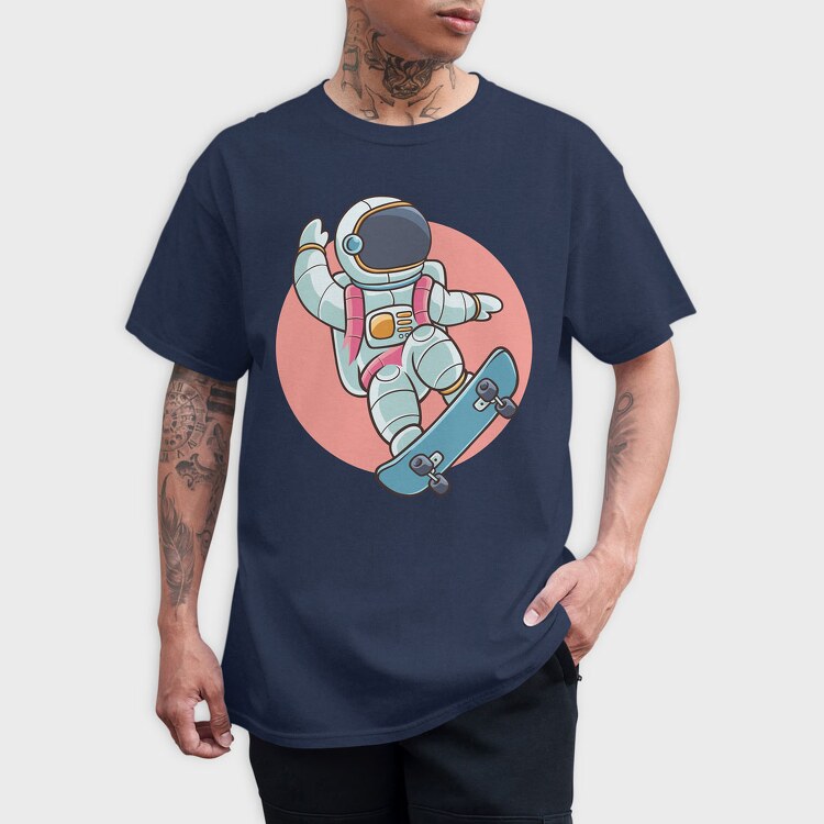 Astronaut Skate 2, Tricou Barbati (Unisex)