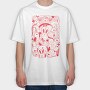 Cactus Collage, Tricou Oversize Barbati (Unisex)
