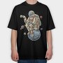 Coffee Astronaut, Tricou Oversize Barbati (Unisex)