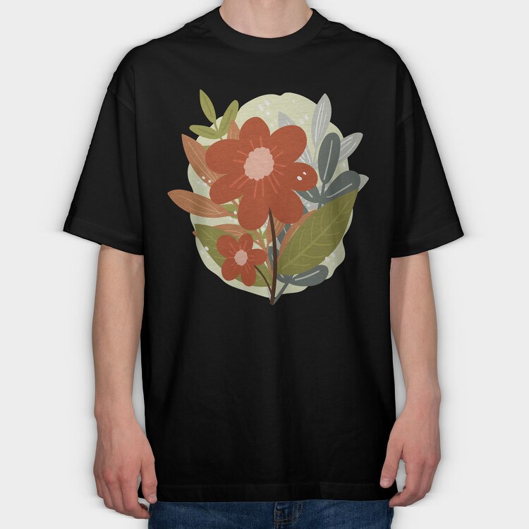Bouquet of Flowers 1, Tricou Oversize Barbati (Unisex)