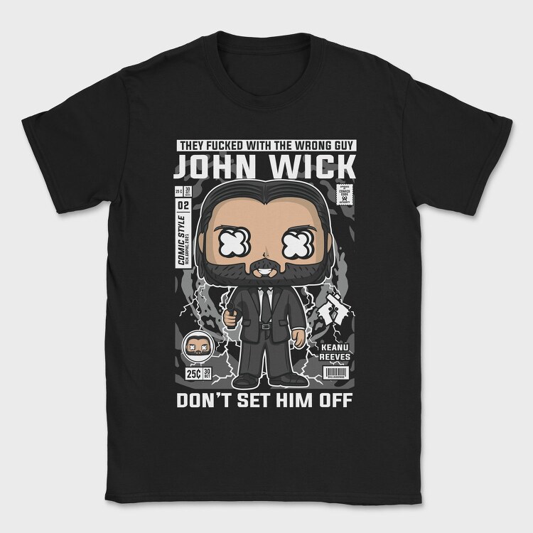 John Wick, Tricou Barbati (Unisex)