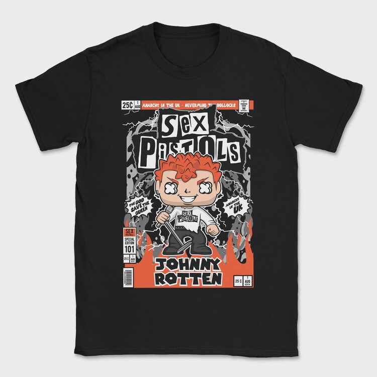 Johnny Rotten Sex Pistols, Tricou Barbati (Unisex)