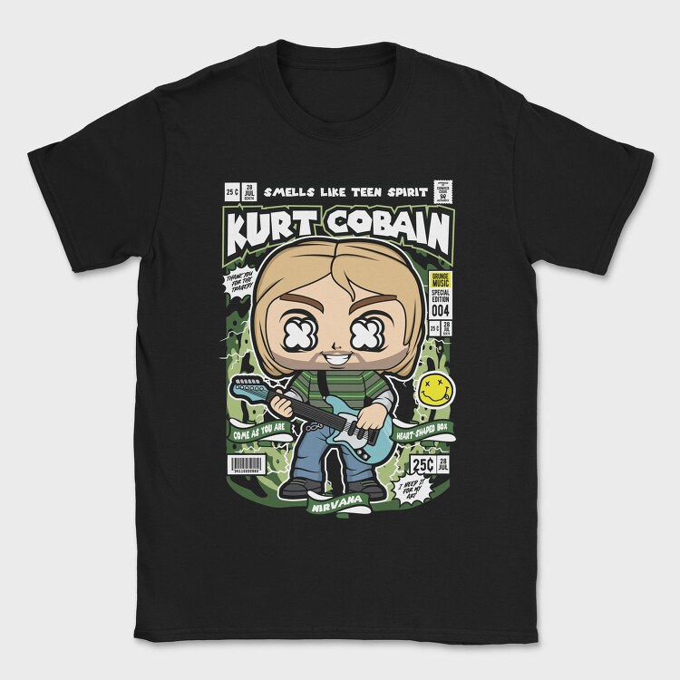 Kurt Cobain, Tricou Barbati (Unisex)