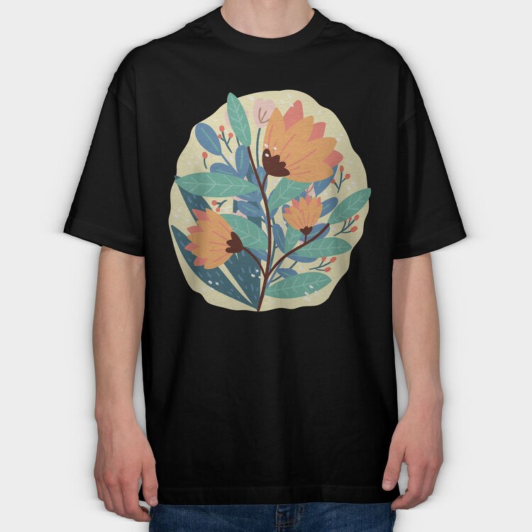 Bouquet of Flowers 5, Tricou Oversize Barbati (Unisex)