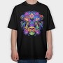 Colorful Lion Head, Tricou Oversize Barbati (Unisex)