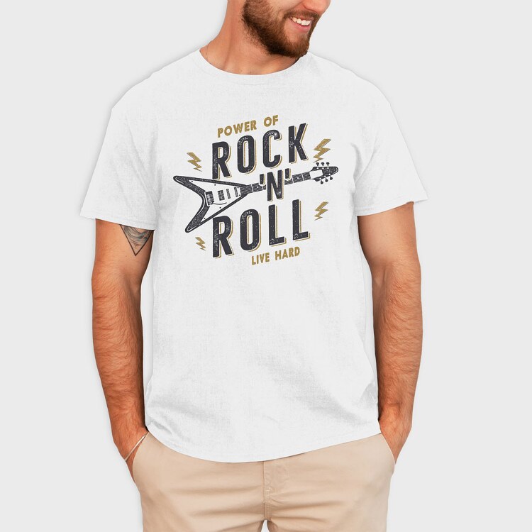 Rock N Roll, Tricou Barbati (Unisex)