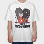 Coffee Halloween Cat, Tricou Oversize Barbati (Unisex)
