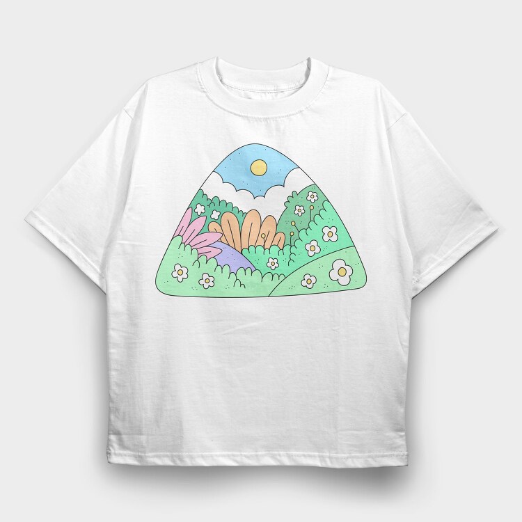 Garden 2, Tricou Oversize Barbati (Unisex)