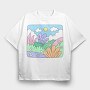 Garden 1, Tricou Oversize Barbati (Unisex)