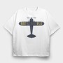 Eat Sleep Fly, Tricou Oversize Barbati (Unisex)