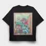 Cute Nature Window, Tricou Oversize Barbati (Unisex)