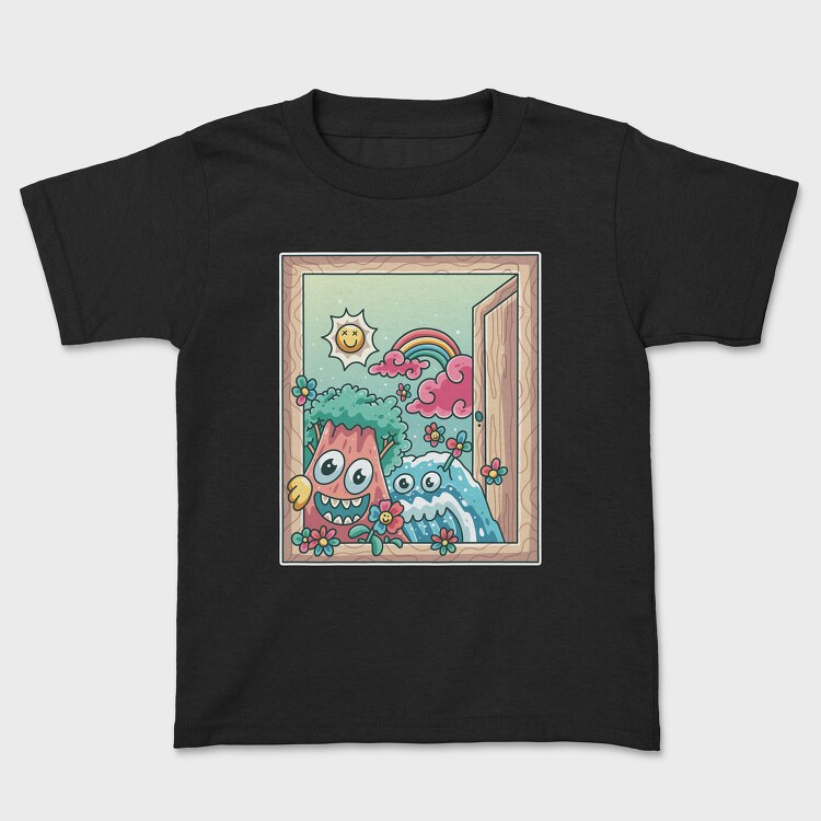 Cute Nature Window, Tricou Copii